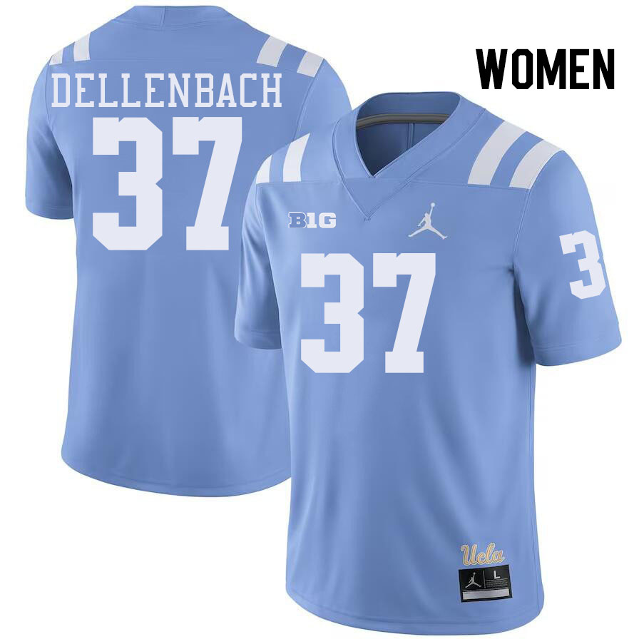 Women #37 David Dellenbach UCLA Bruins College Football Jerseys Stitched-Power Blue